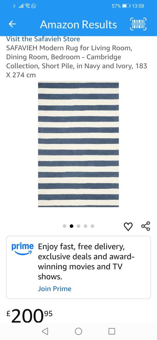 Buy & Sell Heath Town Wolverhampton - Photos for New wool Safavieh large carpet RRP £200