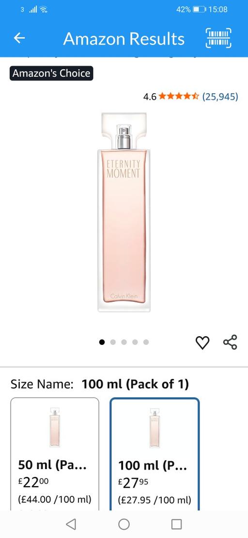 Buy & Sell Heath Town Wolverhampton - Photos for New Eternity moment 100ml EDP Spray