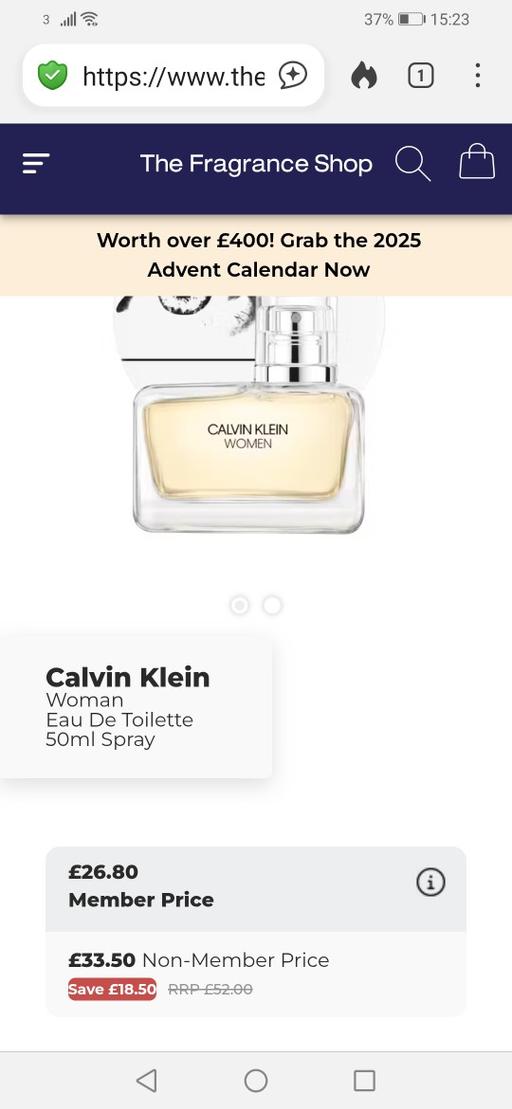 Buy & Sell Heath Town Wolverhampton - Photos for New Calvin Klein Women EDP 50ml spray