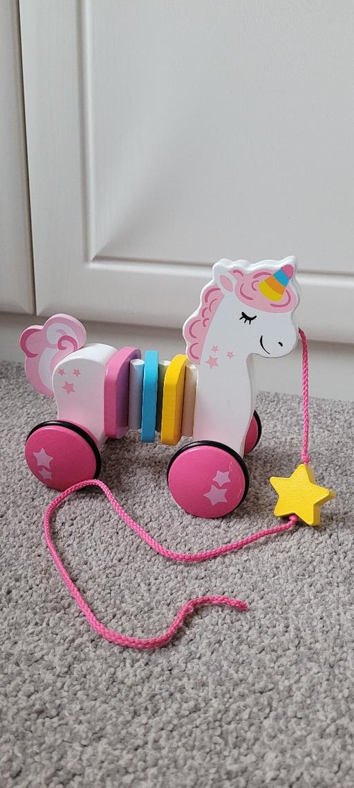 Buy & Sell Great Houghton Barnsley - Photos for John Lewis wooden unicorn pullalong toy