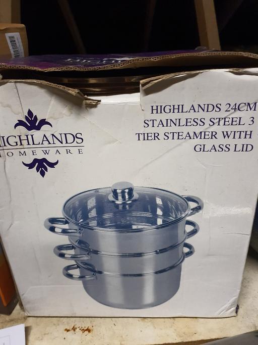 Buy & Sell Bloxwich Walsall - Photos for 24cm Stainless steel 3 tier steamer