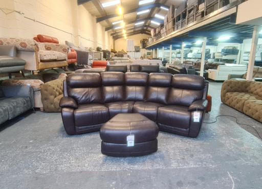 Buy & Sell Pentre Flintshire - Wales - Photos for Daytona brown leather electric curved sofa