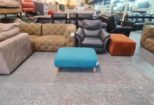 Buy & Sell Pentre Flintshire - Wales - Photos for Sofology turquoise rectangular footstool