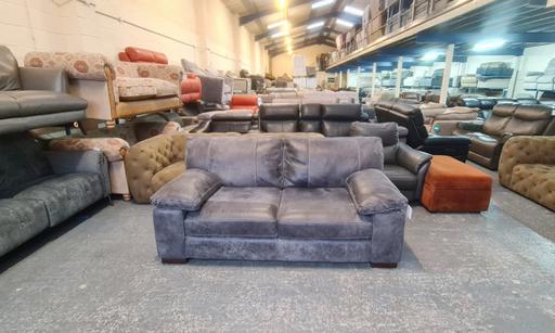 Buy & Sell Pentre Flintshire - Wales - Photos for Linara utah grey leather 2 seater sofa