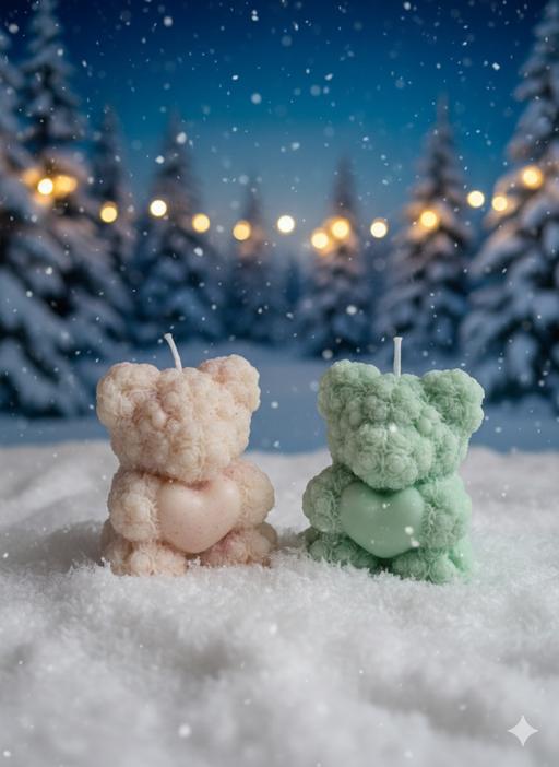 Buy & Sell Wolverhampton West Midlands - Photos for set of 2 Teddy bear Candle