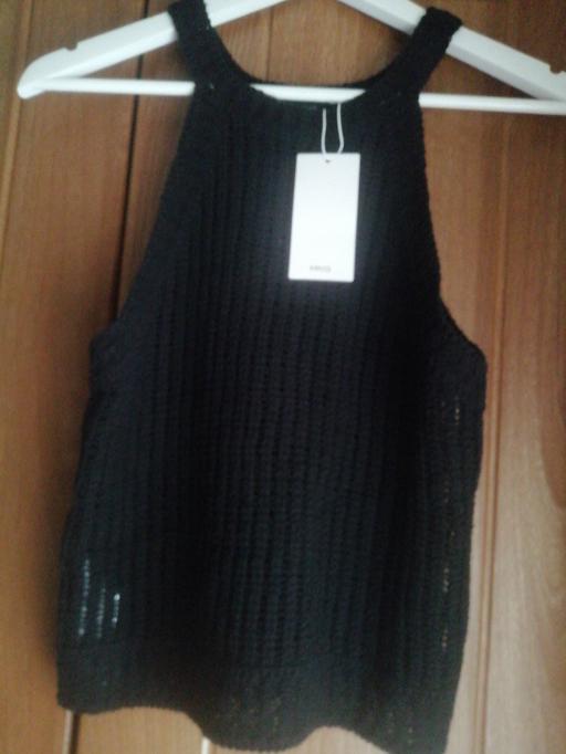 Buy & Sell Heath Town Wolverhampton - Photos for New Mango Lady's Small Black knit top