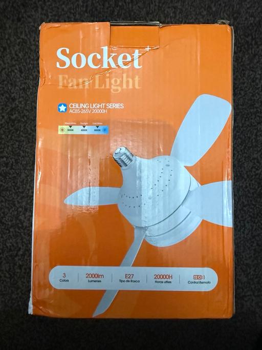 Buy & Sell Blackburn Blackburn with Darwen - Photos for Brand New Socket Fan Light