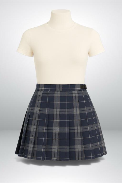 Buy & Sell Lambeth South East London - Photos for Scott Store uk Navy Plaid Pleated Mini Skirt