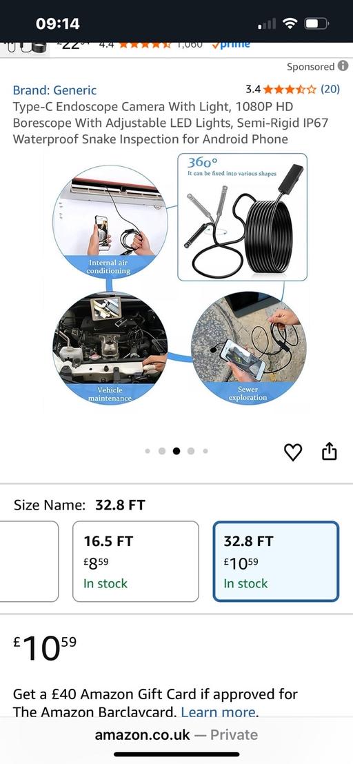 Buy & Sell Wednesfield Wolverhampton - Photos for New android endoscope camera