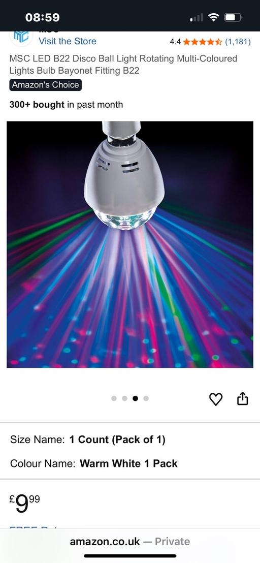 Buy & Sell Wednesfield Wolverhampton - Photos for New disco bulb screw in and bayonet