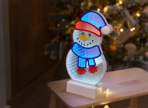 Buy & Sell Hillstown Bolsover - Photos for Table Top Infinity Light - Frosty Snowman