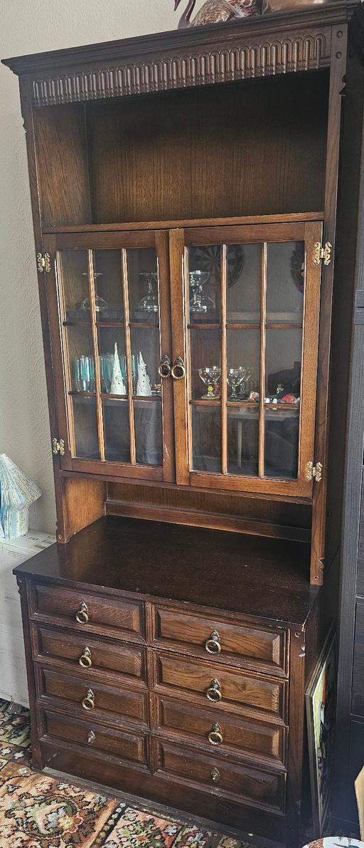 Buy & Sell Wolverhampton West Midlands - Photos for Dark wood display unit and wrighting bureau