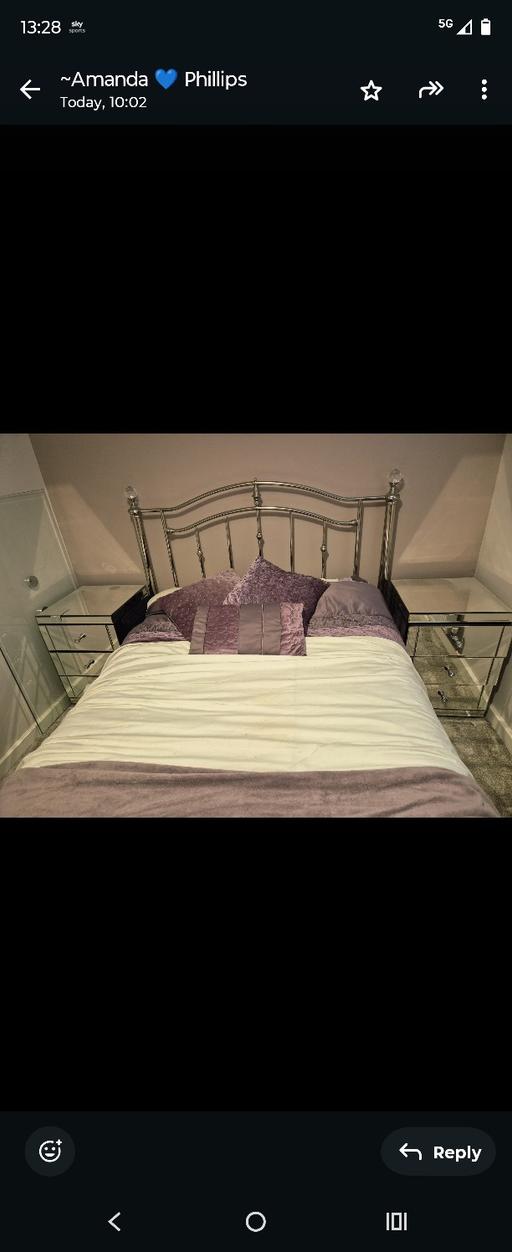 Buy & Sell Coldcomfort Stratford-on-Avon - Photos for Chrome Callisto Double Bed Frame