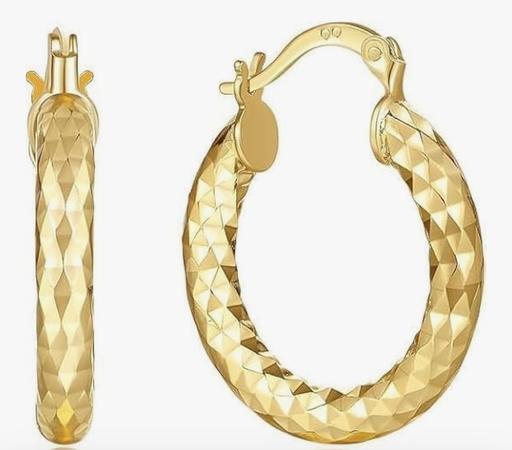 Buy & Sell Barking Barking and Dagenham - Photos for 14K Gold Hoop Earrings