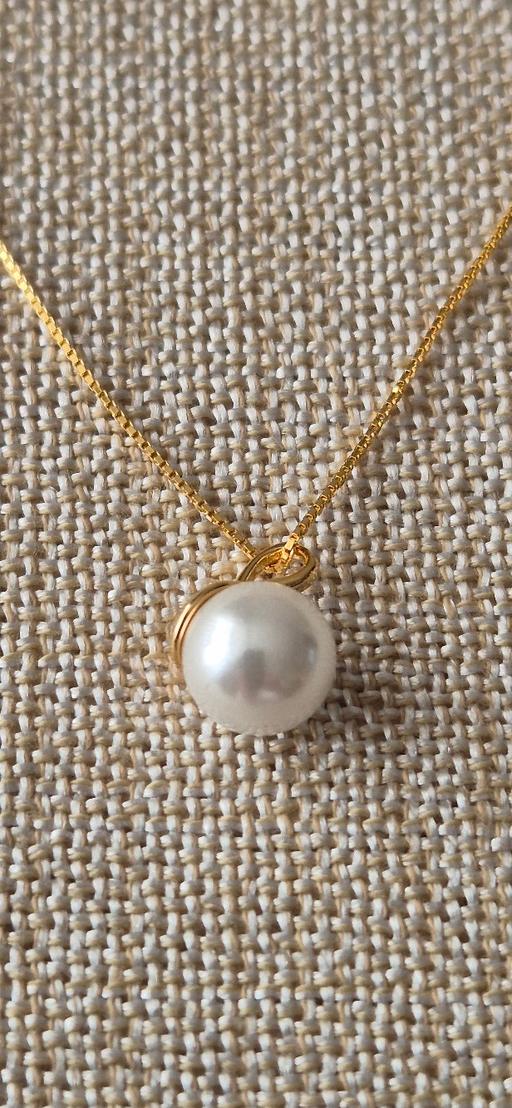 Buy & Sell Golders Green North West London - Photos for 925 Gold 43cm Pendant Necklace & Pearl