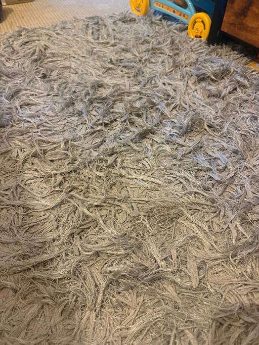 Buy & Sell Tyseley Birmingham - Photos for Grey/Silver Extra Fluffy Rug - Clean and Soft