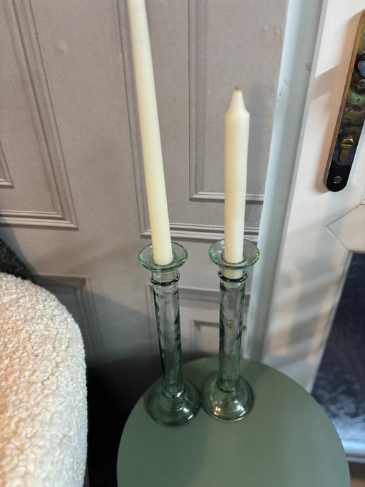 Buy & Sell Frankley Bromsgrove - Photos for Pair of glass candlesticks