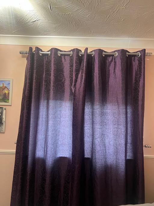 Buy & Sell Wingate County Durham - Photos for Purple curtains