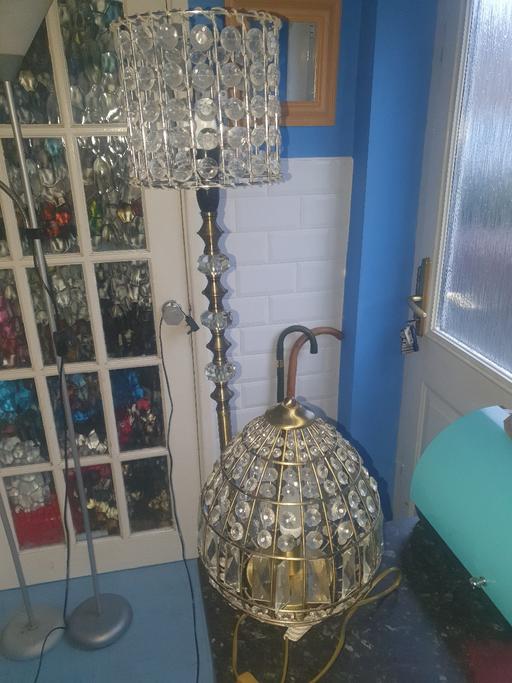 Buy & Sell Pensnett Dudley - Photos for Very Bling , 5ft Gold Standing Lamp & Shade,