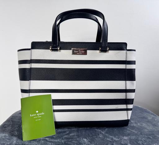 Buy & Sell Manchester City Centre Manchester - Photos for Kate Spade Black & White Striped Bag