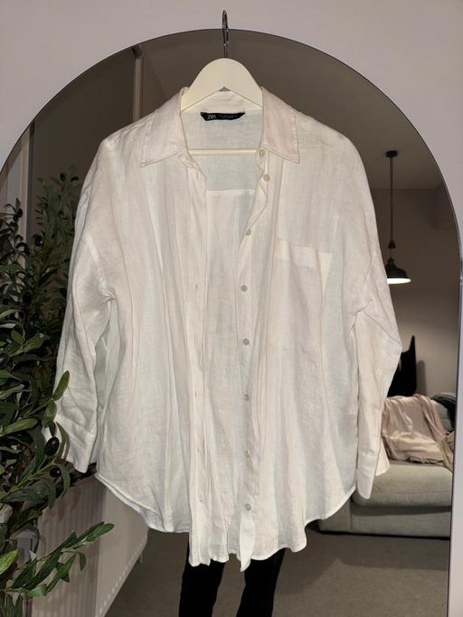 Buy & Sell Birmingham Birmingham - Photos for Zara white linen shirt