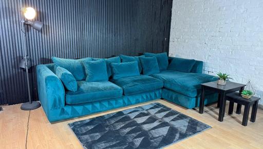 Buy & Sell Irlams O`Th`Height Salford - Photos for Harrington Model Teal Corner Sofa