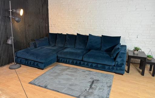 Buy & Sell Irlams O`Th`Height Salford - Photos for DFS Navy Plush Corner Sofa