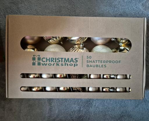 Buy & Sell Crumpsall Manchester - Photos for new Xmas 50pk Shatterproof Gold Baubles