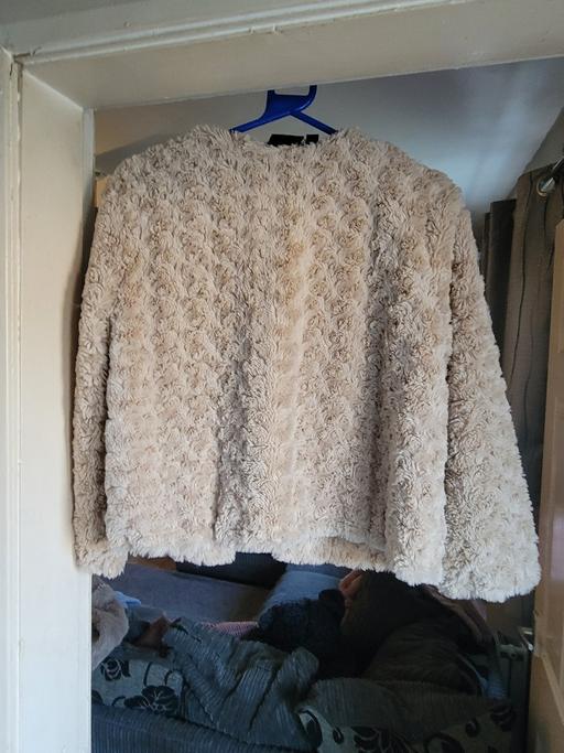 Buy & Sell Dudley Town Centre Dudley - Photos for short cream fur coat size 14