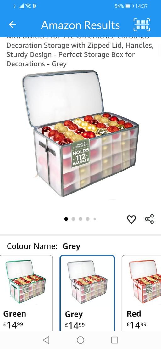 Buy & Sell Heath Town Wolverhampton - Photos for New 112 bauble storage bag RRP £15