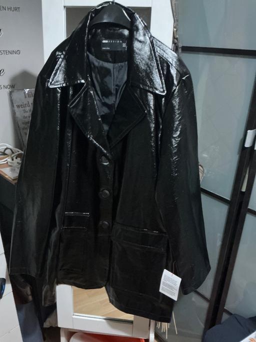 Buy & Sell West Heath South East London - Photos for ASOS WET LOOK OVERSIZED JACKET NEW WITH TAGS
