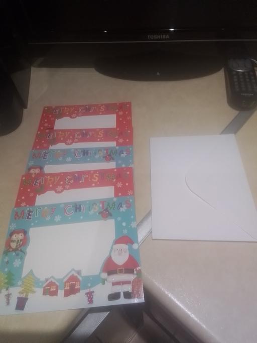 Buy & Sell Aldridge Walsall - Photos for 5 XMAS CARDS WITH FRONT FOR PHOTO