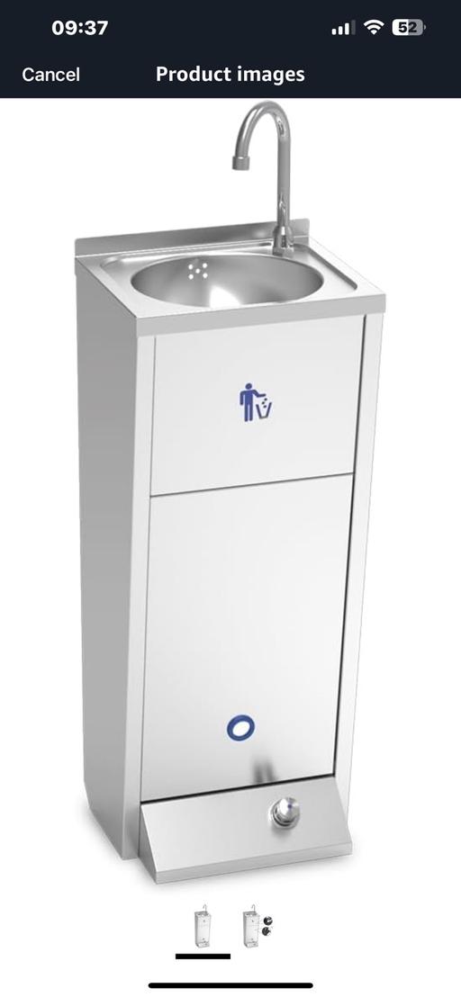 Buy & Sell Golders Green North West London - Photos for Foot-Operated Stainless Steel Hand Wash Basin