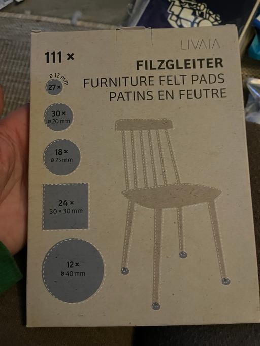 Buy & Sell Wednesfield Wolverhampton - Photos for New furniture floor protectors 1£ a pack lot