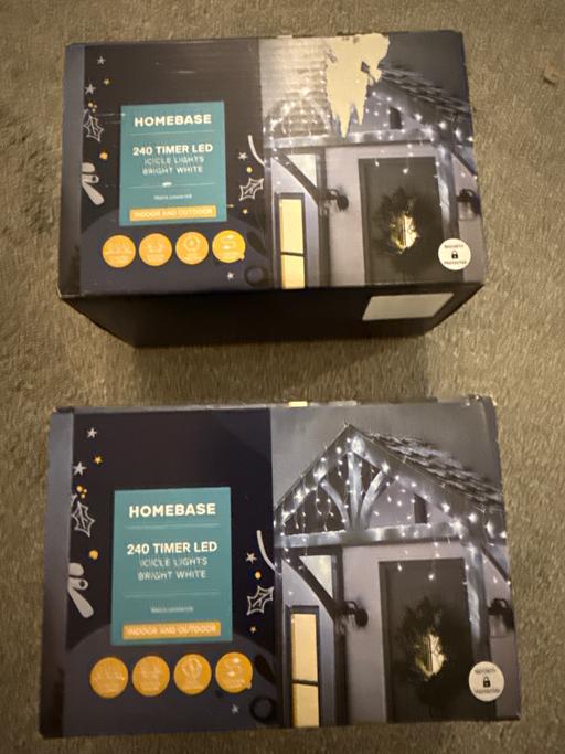 Buy & Sell Cradley Heath Sandwell - Photos for 240 LED icicle Christmas Lights BRAND NEW