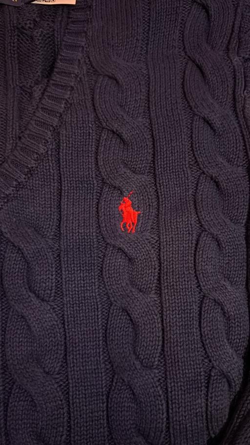 Buy & Sell Sands End South West London - Photos for Ralph Lauren navy cable-knit v-neck sweater