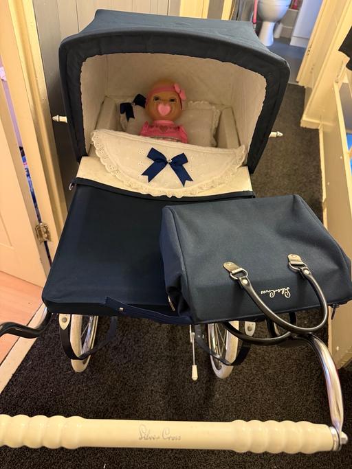 Buy & Sell Skelmersdale West Lancashire - Photos for Navy silver cross Oberon dolls pram 1968-1970