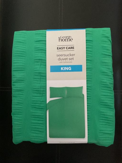 Buy & Sell Liverpool Knowsley - Photos for King Size Seersucker Reversible Duvet Set