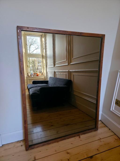 Buy & Sell Giffnock Glasgow - Photos for LARGE ANTIQUE DISTRESSED MIRROR | RUSTIC