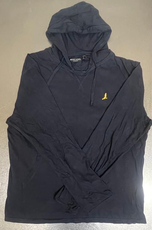 Buy & Sell West Ealing West London - Photos for Brave Soul vintage men’s navy emblem hoodie