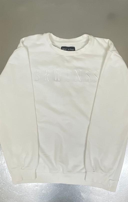 Buy & Sell West Ealing West London - Photos for Bear Witness Men’s White Artistic Sweatshirt