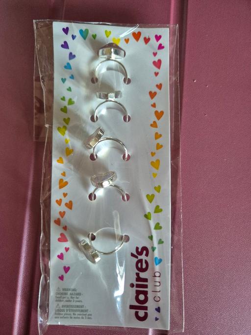 Buy & Sell Crumpsall Manchester - Photos for new Claires Accessories 5pk Heart Rings
