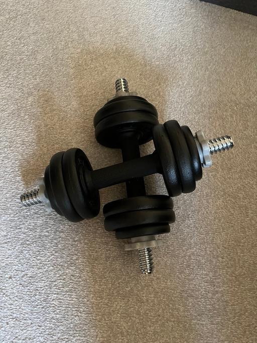 Buy & Sell Darlaston Walsall - Photos for Weights Bench & 15kgs cast iron dumbbells