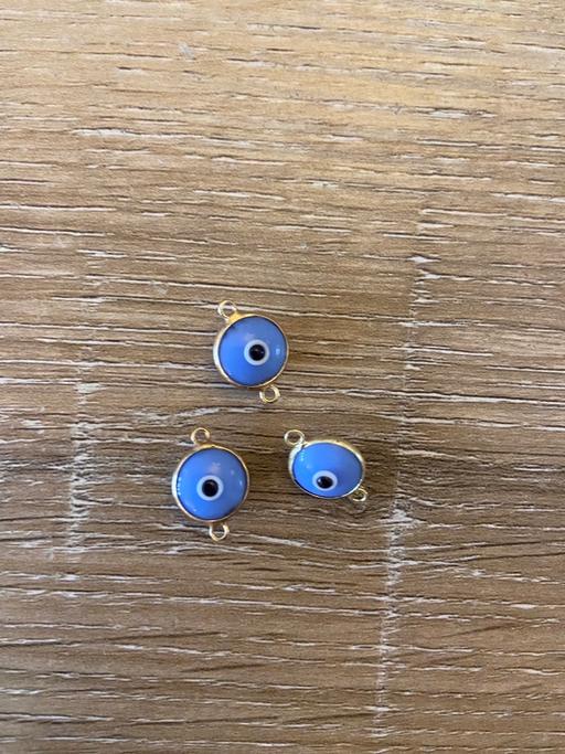 Buy & Sell Wandsworth South West London - Photos for 3x silver and blue evil eye charms
