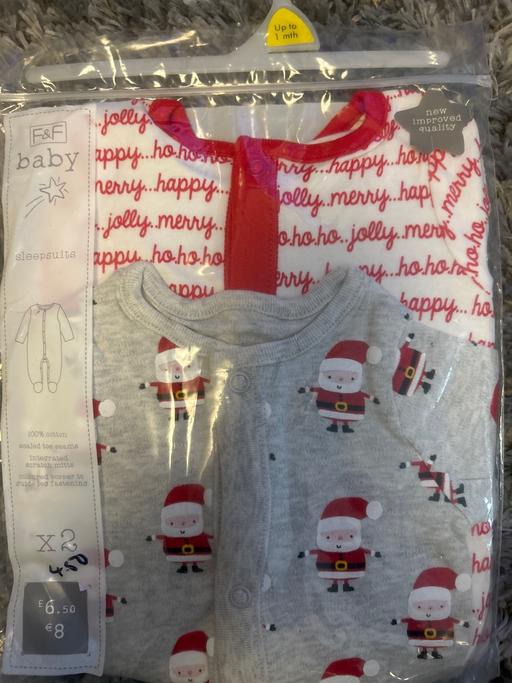 Buy & Sell Dovecot Knowsley - Photos for 2 piece Xmas sleep-suits. F&F. Newborn. New