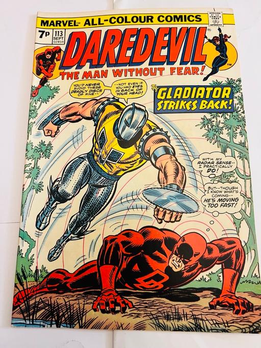 Buy & Sell Woodlands South West London - Photos for Marvel - Daredevil #113 (1974) vs Gladiator