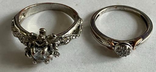 Buy & Sell Yeovil Somerset - Photos for white gold diamond ring & silver plate c.z