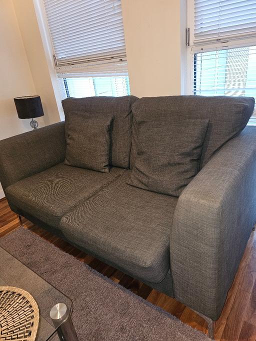 Buy & Sell Liverpool Street Central London - Photos for Modern Grey 2-Seater Sofa – Great Condition12