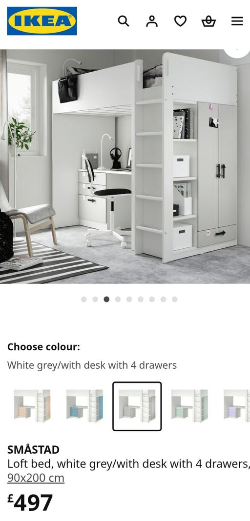 Buy & Sell Lower Pilley Barnsley - Photos for Bed with, desk, drawers, shelves and wardrobe