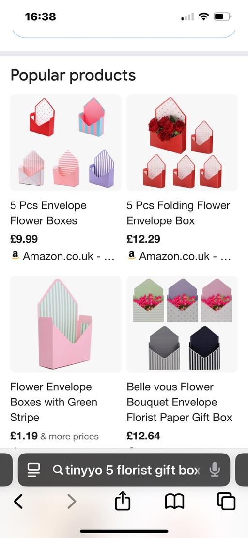 Buy & Sell Wednesfield Wolverhampton - Photos for Five new florist envelope boxes